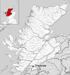 Lage des Tals in den schottischen Highlands
