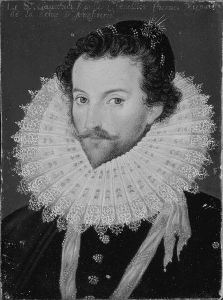 Sir Walter Raleigh, Portrait aus dem 16. Jahrhundert