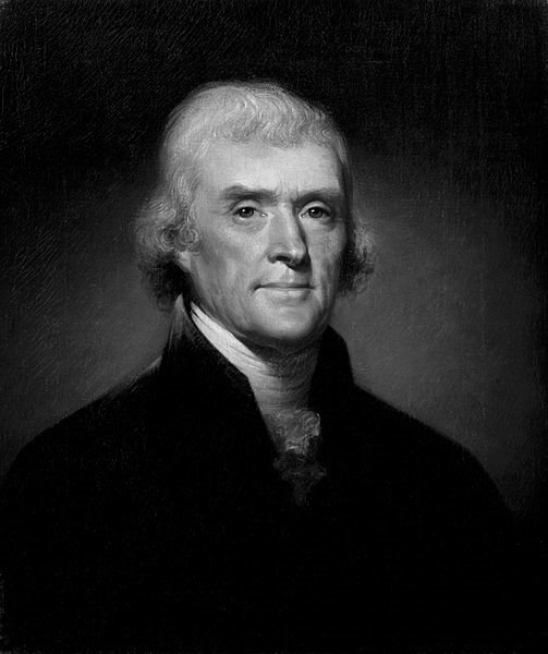 Thomas Jefferson (Gemlde von Rembrandt Peale, 1800)