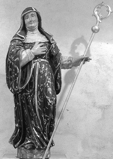 Statue der Brigida von Kildare in Gro St. Martin, Kln